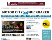 Tablet Screenshot of motorcitymuckraker.com